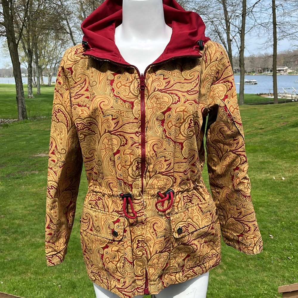 Vintage Casual Corner Annex reversible paisley & red jacket MP - Picture 2 of 10